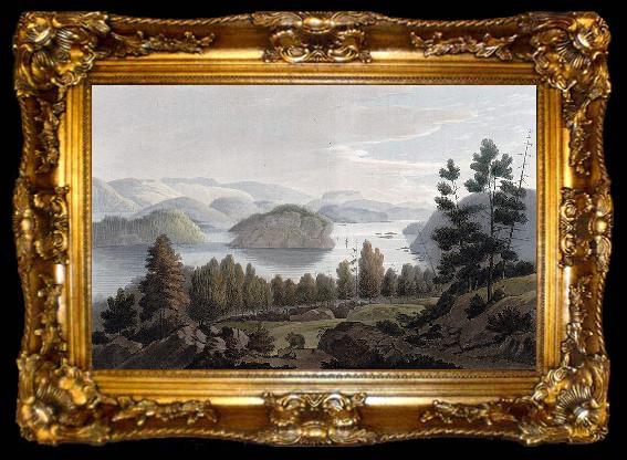 framed  John William Edy Sinly Lake, ta009-2